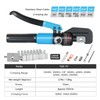 10 US Ton Hydraulic Crimper Tool Kit with Cable Cutter,