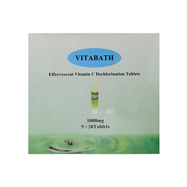Vitabath Vita-c-bath Effervescent Vitamin C Dechlorination, 1000 mg, 100 Tablets