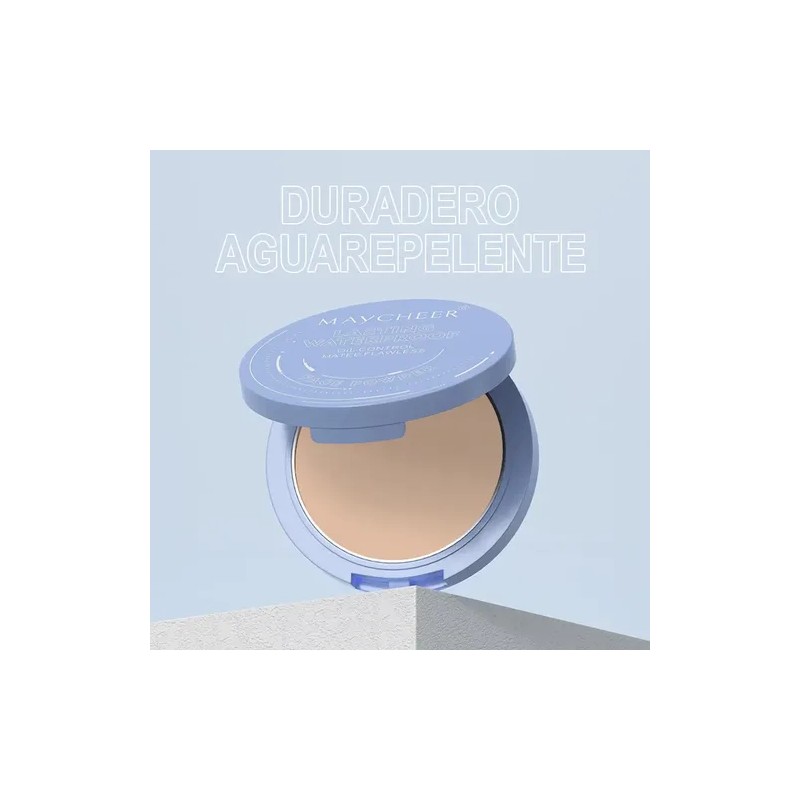 Base Maquillaje Polvo Compacto Fijador Mate 2 Unidades