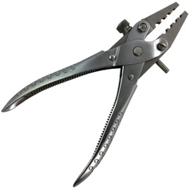 FLAT NOSE 4 HOLE PARALLEL ACTION PLIERS : Jewellery Beading Design Tool (250)