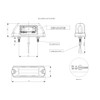 2 x 6 SMD LED White Red Side Light 12