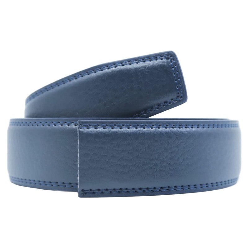 COTIDI Mens Leather Ratchet Belt Without Holes 35mm Wide No