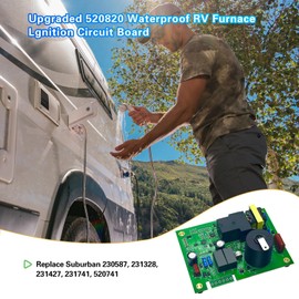 Upgraded 520820 521099 OEM Suburban 12V DC RV Furnace Ignition Circuit Board Compatible with SF20/25/30/35/42 NT12/16/20/24/30/34/42 & DD-17-DSI, Direct Replacement for 520741 520871 33550L AP4896608