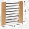 MIK funshopping Organic Bamboo Trivet for Kitchen, Dining Table, Garden