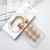 GlamRays Press-on Toenails Nude White False Toenails with Daisy Designs