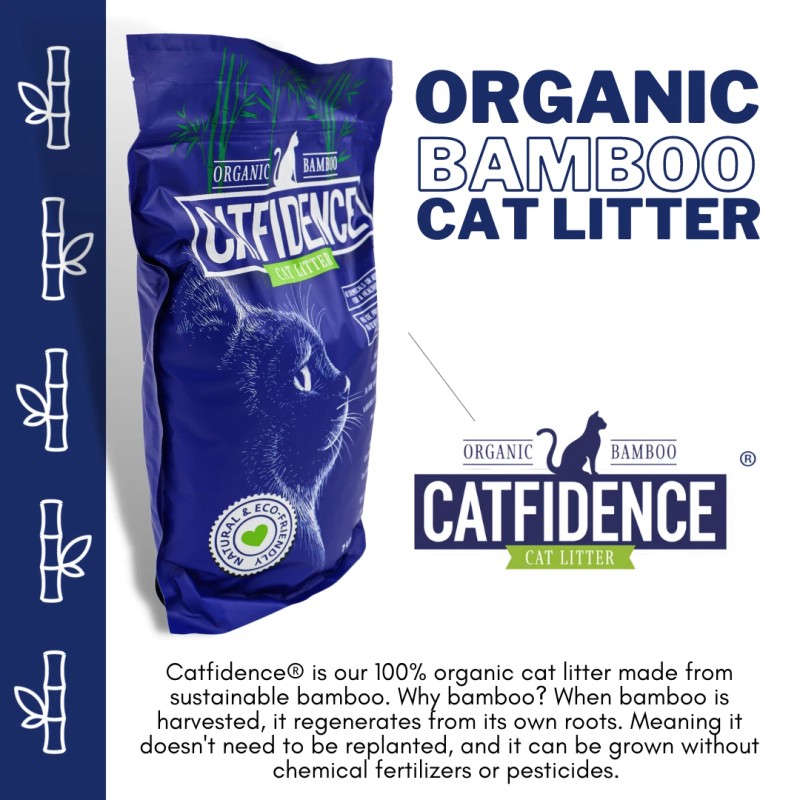 The Original Poop Bags Catfidence Cat Litter 7-lb Organic Bamboo