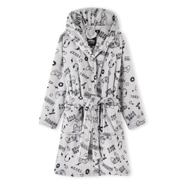 CityComfort Boys Dressing Gown, Gaming Fleece Dressing Gown For Kids 7-14 Years (Grey, 9_years)