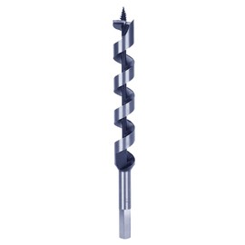 MAX-CRAFT Wood Auger Bits 1-1/8" Diameter with 9"-inch Length Woodworking Ship Auger Bits Wood Hole Cutter Wood Twist Auger Drill Bit for Hardwood, Softwood 1 Pc/Tube Pack (1-1/8" X 9")