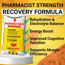 Banana Bag Oral Solution Packets – Variety Pack 30pk | A Refreshing Blend of Electrolytes, Vitamin C, and B-Complex | Crafted for Hydration and a Daily Boost Anytime—at Home, Work, or on The Go
