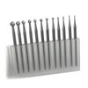 Luo ke 12 Pcs Round Shape Ball Burr Set -