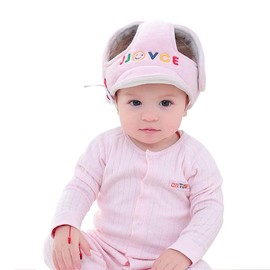 G-Tree Baby Head Protector, Breathable Safety HeadGuard, Protection Cap Harnesses Hat for Infant Toddlers Learn to Walk and Sit (Pink)