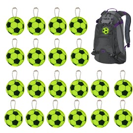 ZITUZY Pack of 20 Backpack Pendants, Reflective Keychain, Durable, Reflective Football Safety Pendant, Safety Reflector Pendant for Night Bike Running