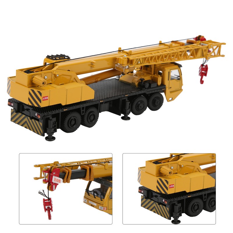 Diecast 1/55 Scale Metal Alloy Car Model Crane Hoisting Hoist