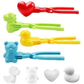 Yuaiosn Pack of 4 Bento Accessories, Rice Ball Moulds, Sushi Mould, Rice Ball Mould, Rice Duck Mould, DIY Sushi Molds, Animal Rice Tool, Animal Shapes Sushi Mould