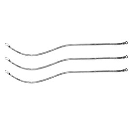 20" x 1/4" Braided Ground Straps (1/4" Ring to 1/4" Ring)-3pcs | Made in USA