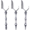 3-Pack Multifunctional Hair Styling Combs for Perm, Dyeing, and Positioning,