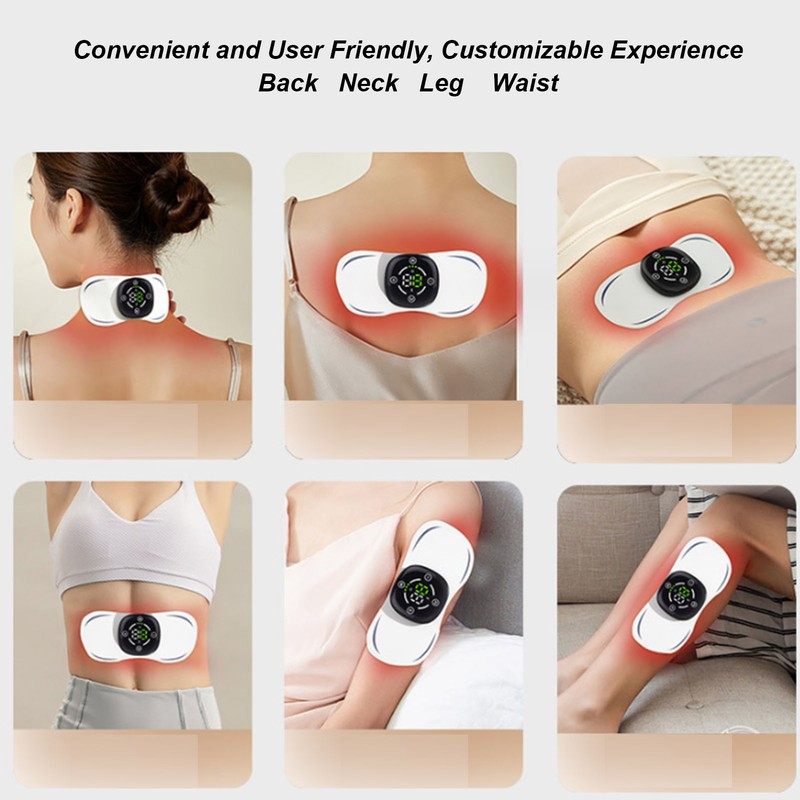 Mini Whole Body Massager with Heating Pulse 10 Modes Massager