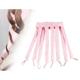 KAPSING Abnehmbares Headset Übergröße Lockenwickler über Nacht Heatless Curls Band Locken Ohne Hitze Haarstyling Geräte für Langes Mittleres Haar (Rosa)