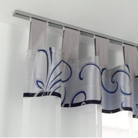 GARDINIA 10 x White Plastic Loop Gliders for Curtain Rails and Curtain Rods with Channel Width 10 mm