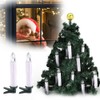 10x LED Flameless Cordless Candles Light with Clips Home Wedding