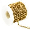 UniCrena 2.5mm Gold Rolo Chain Jewelry Making Supplies - 16.4ft