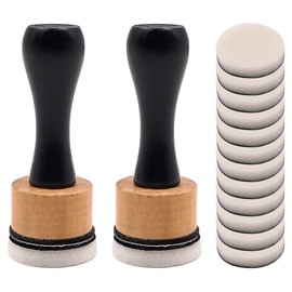 Hsthe Sea Ink Blending Brushes, Mini Ink Paints Mixing Blending Tool Ink Blower Applicator Tool Sets with Foams Replacement Refill Foam for Making Embossing
