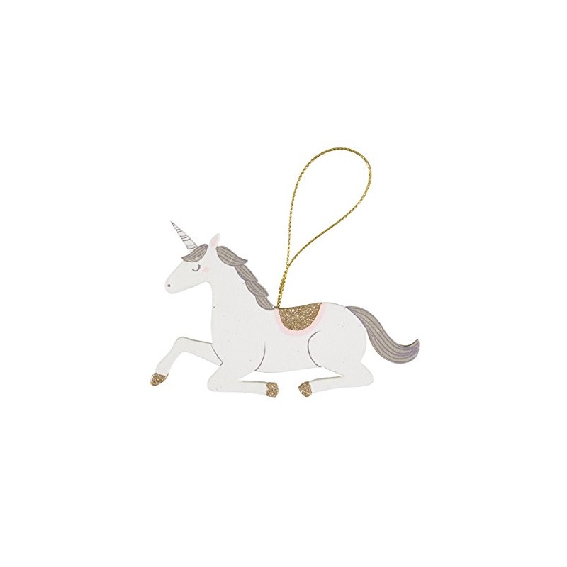 Sass and Bell Princess Unicorn plaque - Wooden hanging decoration