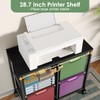 Sbanmao 4 Drawer Lateral File Cabinet, Mobile Filing Cabinet, Printer