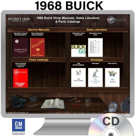 1968 Buick Shop Manuals, Sales Literature & Parts Books Kit
