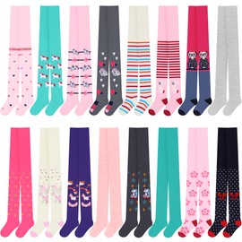 L&K-II 2739 Girls' Tights Surprise Bag Tights Baby Girl Tights for Girls with Different Patterns at Random, Random-6er-2782