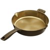 iLiving Seasoned Modern Heirloom Mirror Polished Cast Iron Skillet Pan