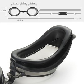 KYLOS Anti-Fog Schwimmbrille Unisex Für Erwachsene, Schwimmbrille Mit Breiten Gläsern, Uv-Schutz, Selbstjustierender Nasensteg, Silikon Dichtungen