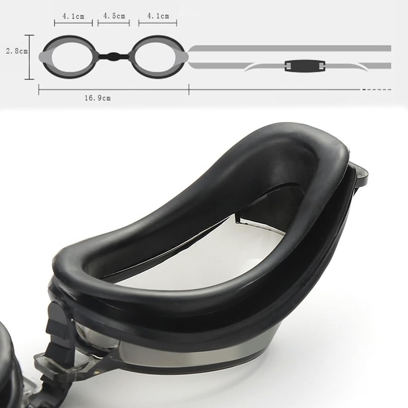 KYLOS Anti-Fog Schwimmbrille Unisex Für Erwachsene, Schwimmbrille Mit Breiten Gläsern,