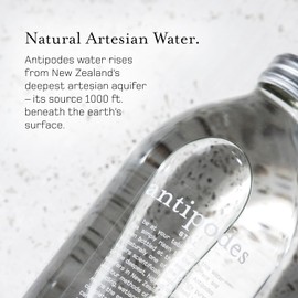 Antipodes Natural Artesian Still Water, 16.9 Fl Oz (500 mL) (Pack of 12), Premium Glass Bottled Drinking Water, Naturally Occurring Minerals, New Zealand Source