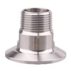 DERNORD 1.5 Inch Sanitary Tri Clamp to 3/4" Male Tri