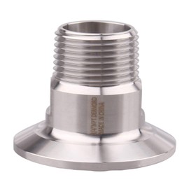 DERNORD 1.5 Inch Sanitary Tri Clamp to 3/4" Male Tri Clover