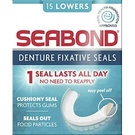 THREE PACKS of Seabond Denture Fixative Lowers
