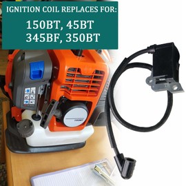 Ignition Coil Module with Spark Plug for Husqvarna 150BT 350BT 150BF 350BF Backpack Blower Re 502846401 511492901