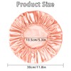 Shower Cap Double Layer Waterproof Shower Caps Reusable Elastic Shower