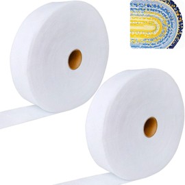 2 Roll Jelly Roll Batting Strip 2 1/4 Inch Cotton Blend Fleece Batting On A Roll Total 100 Yards for Jelly Roll Rugs,Throw Rugs,Braided Rug