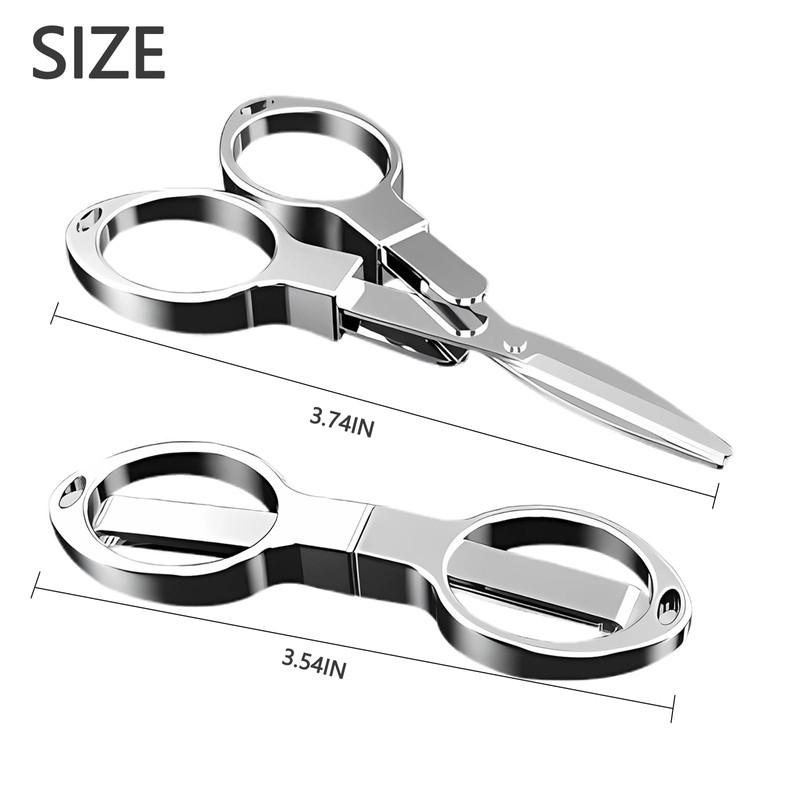 Haligily Folding scissors,TSA-Compliant and Portable,Compact enough to fit in your
