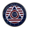 24 Year Alcoholics Anonymous Chip 7th Step Prayer on Back