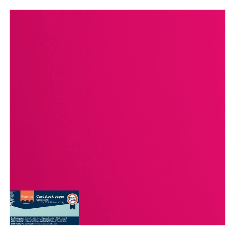 Florence Cardstock Smooth - Coloured Card Making Supplies 12 x