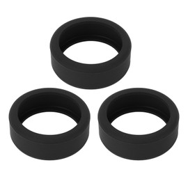 3PCS Silicone Ring Covers for Smart Ring Scratch Resistant Skin Friendly Elastic Ring Protector Protective Sleeve Black M for Size 11 12 13