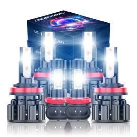 CHUSYYRAY For 2016-2022 2023 Toyota Tacoma LED Headlight High Low Beam Fog Light Bulbs