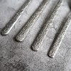 StellaForge Cutlery Set Textured Silver 16-Piece Stainless Steel Dining Utensils