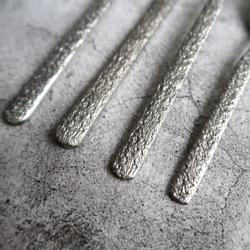 StellaForge Cutlery Set Textured Silver 16-Piece Stainless Steel Dining Utensils