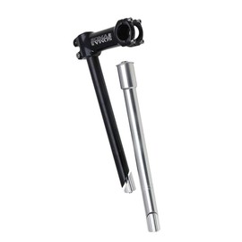 SOMA Stem Riser, 1" Quill to 1-1/8" Threadless, Black