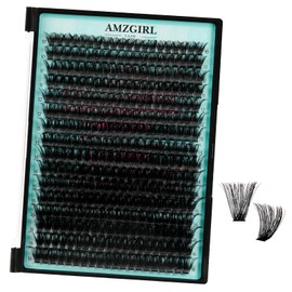 Lash Clusters Wispy 320PCS Eyelash Clusters 80D Lashes Clusters 10-16mm Cluster Eyelash Extensions Individual Lashes Soft Eyelashes Clusters with Thin Band False Eyelashes at Home(80D,D-Mix10-16mm)