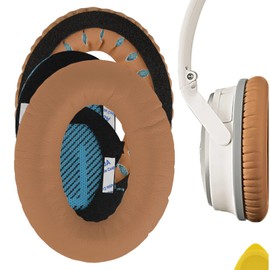 GEEKRIA Bose QuietComfort QC25 Acoustic Noise Cancelling Headphone Replacement Ear Pad/Ear Cushion/Ear Cups/Ear Cover/Earpads Repair Parts (Khaki)